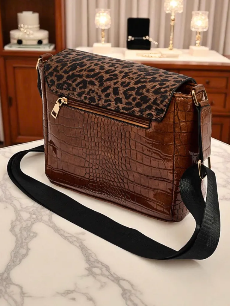 Lakierowana mała damska torebka z eko skóry Sable Arc Damskie Małe Torebki