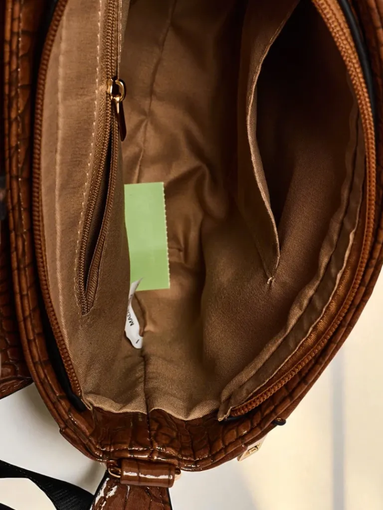 Lakierowana mała damska torebka z eko skóry Sable Arc Damskie Małe Torebki