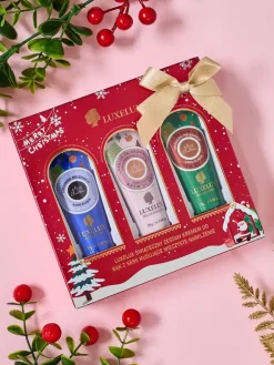 Clearance Luxelux Świąteczny zestaw kremów do rąk z serii botanicznej esencji 25g Dłonie