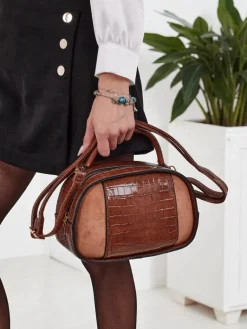 Best Mała damska torebka z eko skóry lakierowanej Lunar Space Damskie Małe Torebki