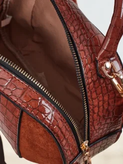 New Mała damska torebka z eko skóry lakierowanej Lunar Space Damskie Małe Torebki