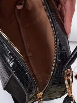 Mała damska torebka z eko skóry lakierowanej Lunar Space Damskie Małe Torebki