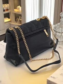 Discount Mała pikowana torebka z miękkiej eko skóry Frost Ember Damskie Małe Torebki