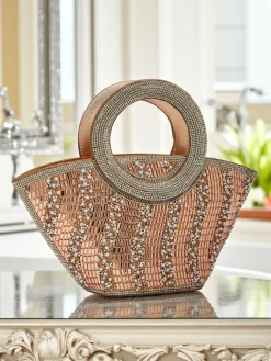 New Mała torebka damska z cyrkoniami Sparkle Queen Damskie Wieczorowe|Małe Torebki