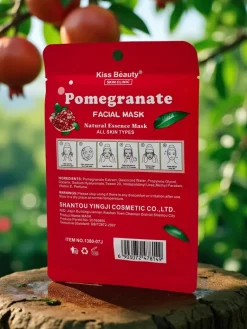 Sale Maseczka do twarzy w płachcie z granatem- rozświetla i ujędrnia skórę Twarz