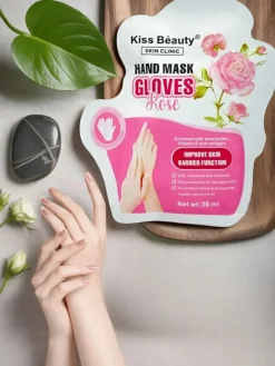 Best Maska do rąk - rękawiczki o zapachu Róży Dłonie