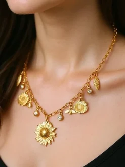 Naszyjnik Aurelia Charis z zawieszkami w stylu boho Damskie Biżuteria