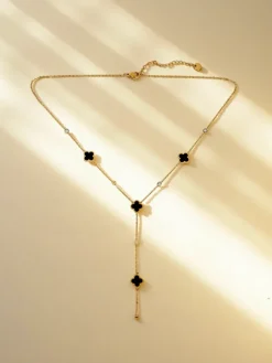 Best Naszyjnik Lariat Stella Aurelia pozłacany z motywem gwiazd Damskie Biżuteria