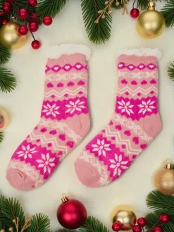 New Ocieplane świąteczne damskie skarpetki WinterJoy Skarpetki