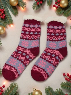 Hot Ocieplane świąteczne damskie skarpetki WinterJoy Skarpetki