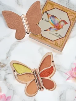 New Paletka 6 cieni do powiek w kształcie motyla 03 12g Oczy