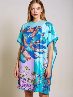 Outlet Pareo Callista – kolorowa sukienka uniwersalna z poliestru Narzutka Plażowa|Bluzki / Koszule / Koszulki