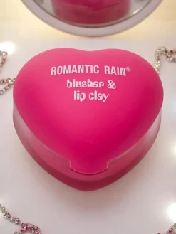 Online Pomadka do ust i róż 2w1 w słoiczku w kształcie serduszka Magenta Usta