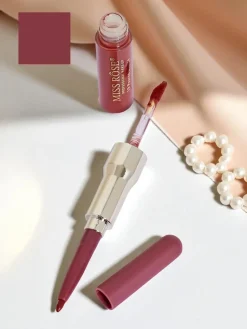 Hot Pomadka do ust w płynie i konturówka 2w1 Rose Cream Usta