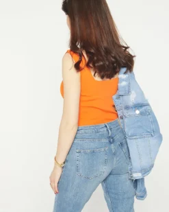 New damski top z cyrkoniami a'la guziki- Odzież Bluzki / Koszule / Koszulki