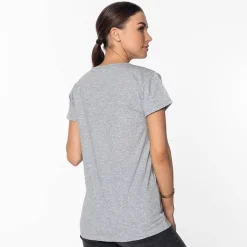 New Damska szara koszulka z nadrukiem Bluzki / Koszule / Koszulki