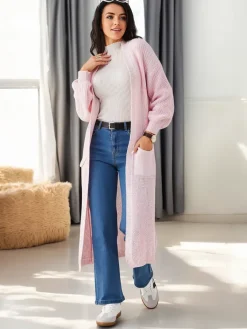 Sale Akrylowy dzianinowy damski kardigan Swetry