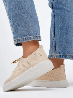 New Ażurowe damskie sportowe półbuty sznurowane Vaned Damskie Półbuty|Sportowe