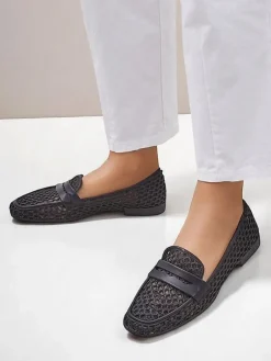 Online Ażurowe damskie mokasyny Azuros Mokasyny Na Płaskiej Podeszwie