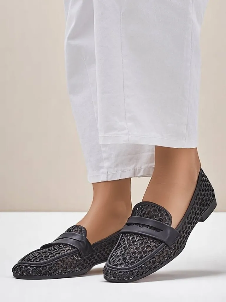 Online Ażurowe damskie mokasyny Azuros Mokasyny Na Płaskiej Podeszwie