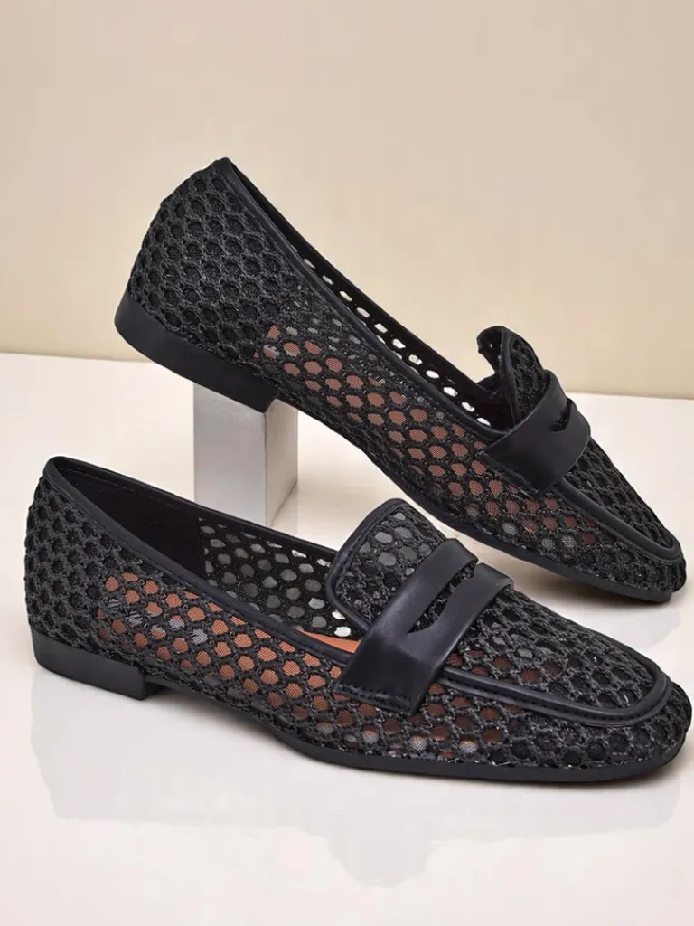 Online Ażurowe damskie mokasyny Azuros Mokasyny Na Płaskiej Podeszwie