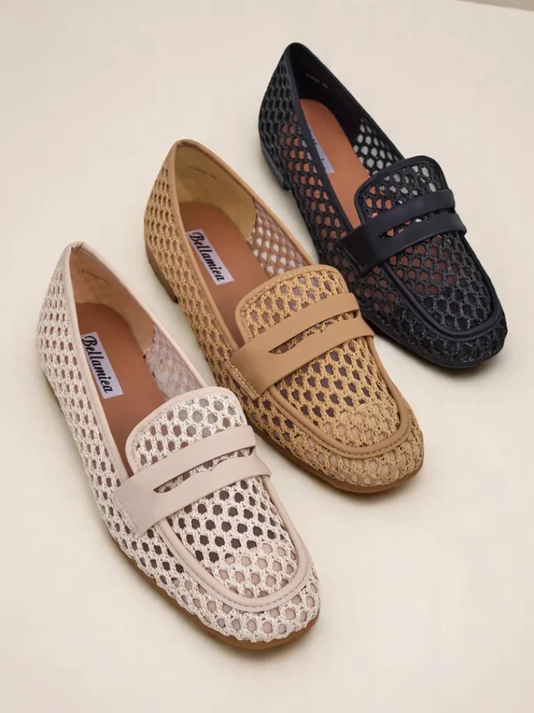 Online Ażurowe damskie mokasyny Azuros Mokasyny Na Płaskiej Podeszwie