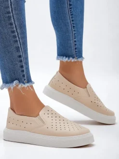 New Ażurowe damskie sportowe półbuty sznurowane Vaned Damskie Półbuty|Sportowe