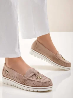 Best Ażurowe damskie mokasyny Elissas Mokasyny Na Płaskiej Podeszwie