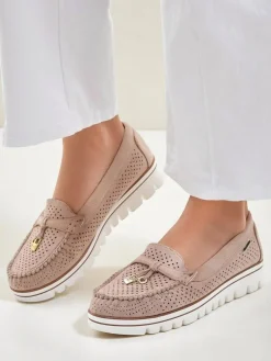 Best Ażurowe damskie mokasyny Elissas Mokasyny Na Płaskiej Podeszwie