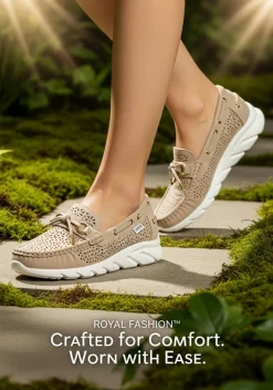 Best Ażurowe damskie mokasyny Elissas Mokasyny Na Płaskiej Podeszwie