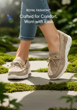 Best Ażurowe damskie mokasyny Elissas Mokasyny Na Płaskiej Podeszwie