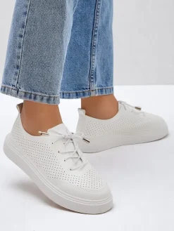 Online Ażurowe damskie sportowe półbuty sznurowane Vaned Damskie Półbuty|Sportowe