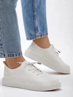 Online Ażurowe damskie sportowe półbuty sznurowane Vaned Damskie Półbuty|Sportowe