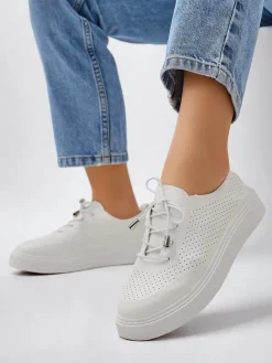 Online Ażurowe damskie sportowe półbuty sznurowane Vaned Damskie Półbuty|Sportowe