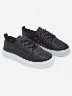 New Ażurowe damskie sportowe półbuty sznurowane Adette Damskie Półbuty|Sportowe