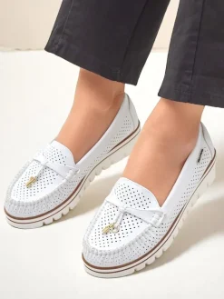 Ażurowe damskie mokasyny Elissas Mokasyny Na Płaskiej Podeszwie