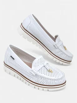 Ażurowe damskie mokasyny Elissas Mokasyny Na Płaskiej Podeszwie