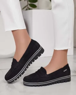 Best Ażurowe mokasyny damskie Leteller Półbuty|Espadryle Płaskie