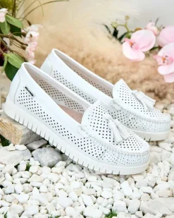 Hot Ażurowe mokasyny damskie Molaffa Półbuty|Mokasyny Na Płaskiej Podeszwie