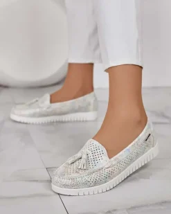 Clearance Ażurowe mokasyny damskie Molaffa Półbuty|Mokasyny Na Płaskiej Podeszwie