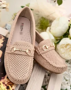 New Ażurowe mokasyny damskie Mill Półbuty|Mokasyny Na Płaskiej Podeszwie