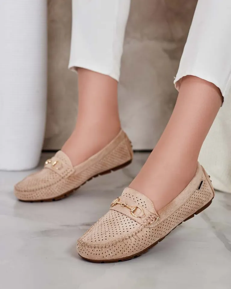 New Ażurowe mokasyny damskie Mill Półbuty|Mokasyny Na Płaskiej Podeszwie