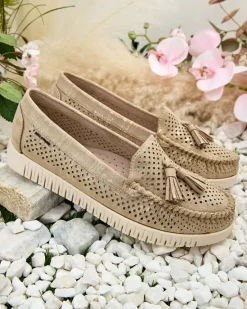 Hot Ażurowe mokasyny damskie Molaffa Półbuty|Mokasyny Na Płaskiej Podeszwie