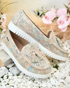 Ażurowe mokasyny damskie Molaffa Półbuty|Mokasyny Na Płaskiej Podeszwie