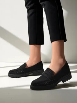 Ażurowe mokasyny damskie Filoz Półbuty|Mokasyny Na Płaskiej Podeszwie