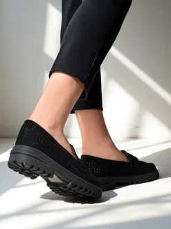 Ażurowe mokasyny damskie Filoz Półbuty|Mokasyny Na Płaskiej Podeszwie