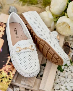 Discount Ażurowe mokasyny damskie Mill Półbuty|Mokasyny Na Płaskiej Podeszwie