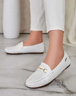Discount Ażurowe mokasyny damskie Mill Półbuty|Mokasyny Na Płaskiej Podeszwie