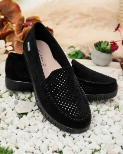 Ażurowe mokasyny damskie Nafis Półbuty|Mokasyny Na Płaskiej Podeszwie