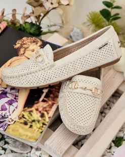 Clearance Ażurowe mokasyny damskie Mill Półbuty|Mokasyny Na Płaskiej Podeszwie